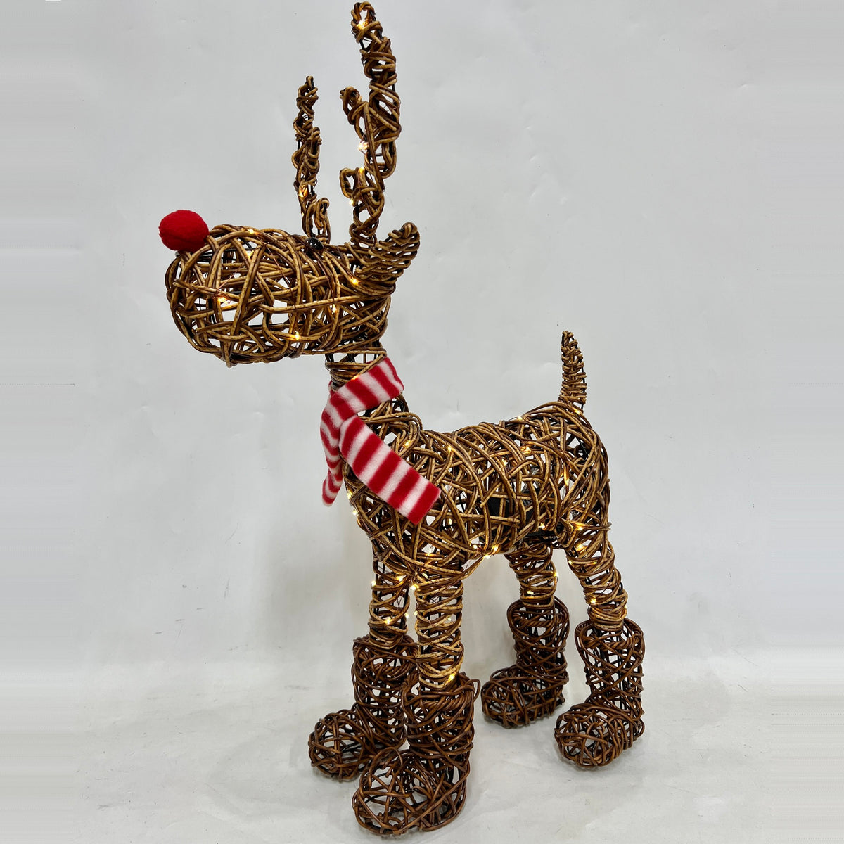 NOMA Brown Wicker Rudolph in Boots - 70cm