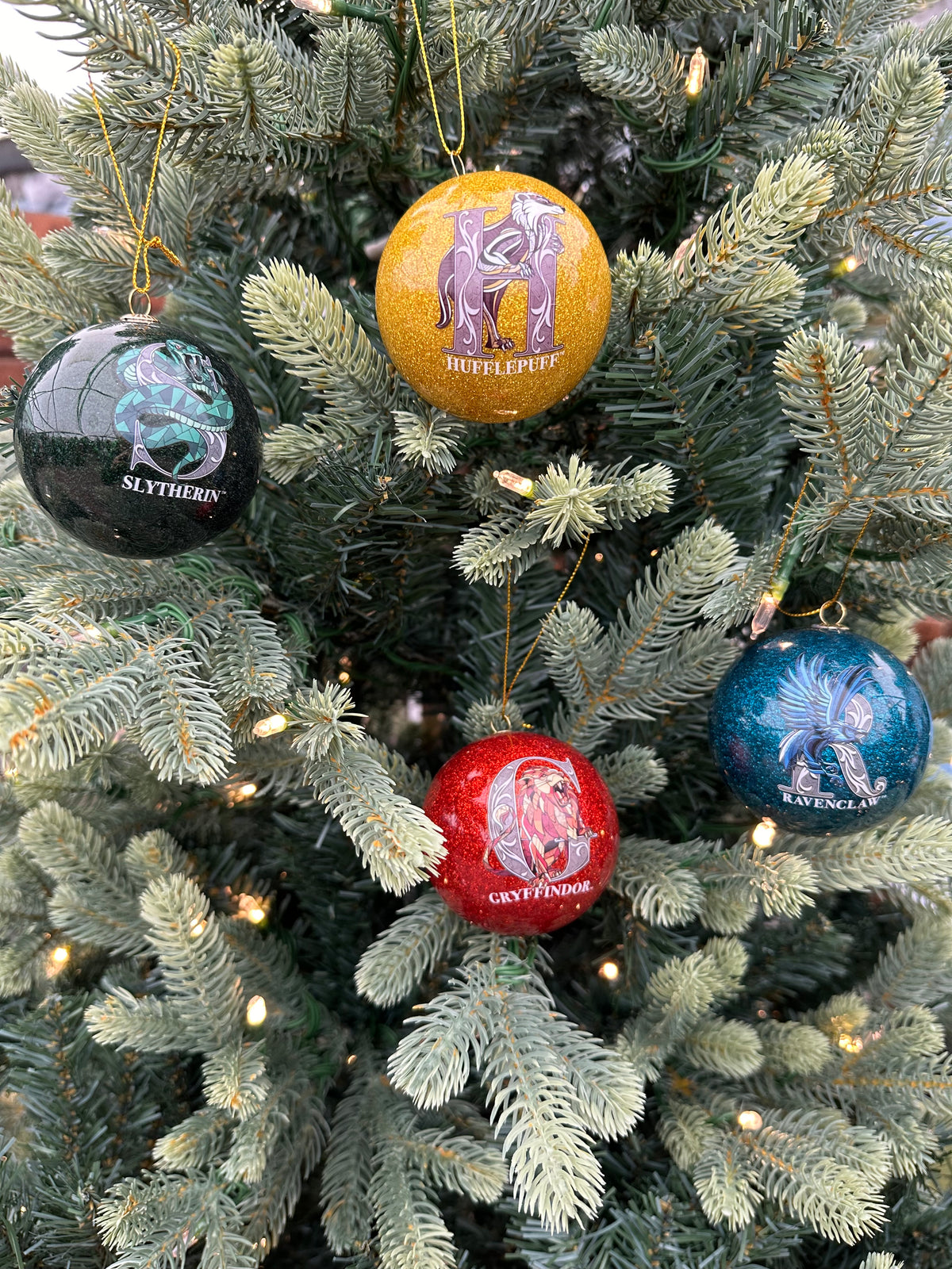 Harry Potter Houses Christmas Tree Baubles - Box of 4