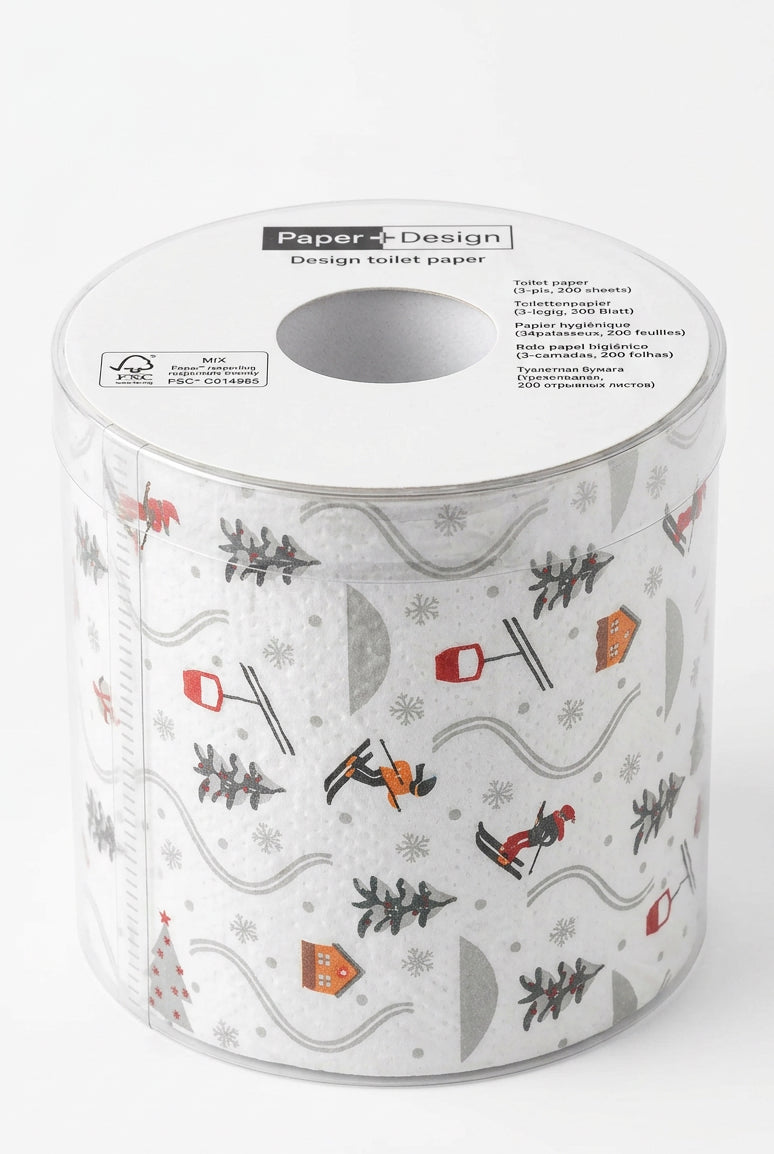 Christmas Printed Toilet Roll – Ski Slope