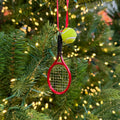Tennis Racquet & Ball Christmas Bauble