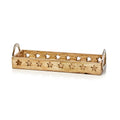 Christmas Wooden Star Cut Tray with Handles 43x14cm