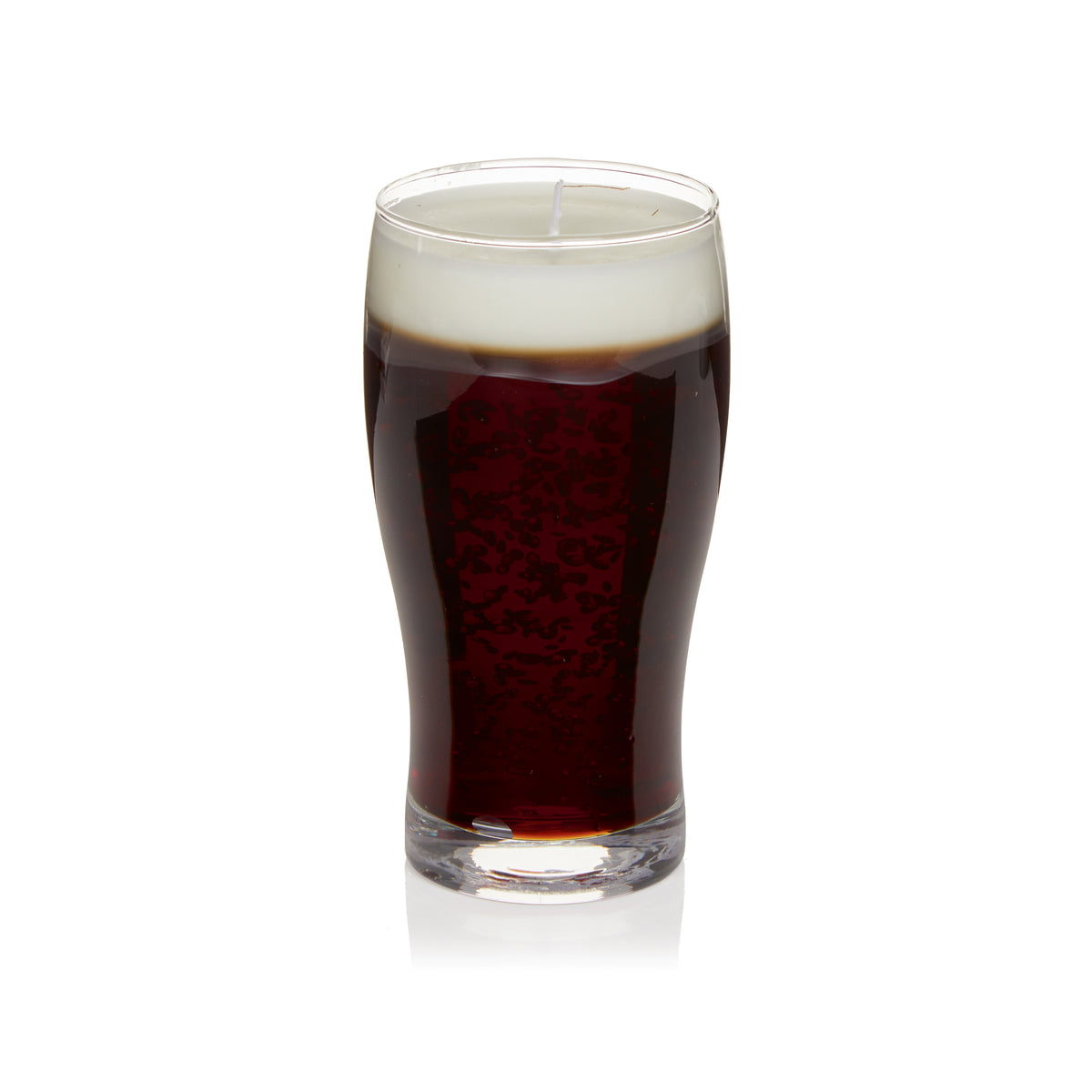 Stout Beer Glass Shaped Gel Candle - 16cm