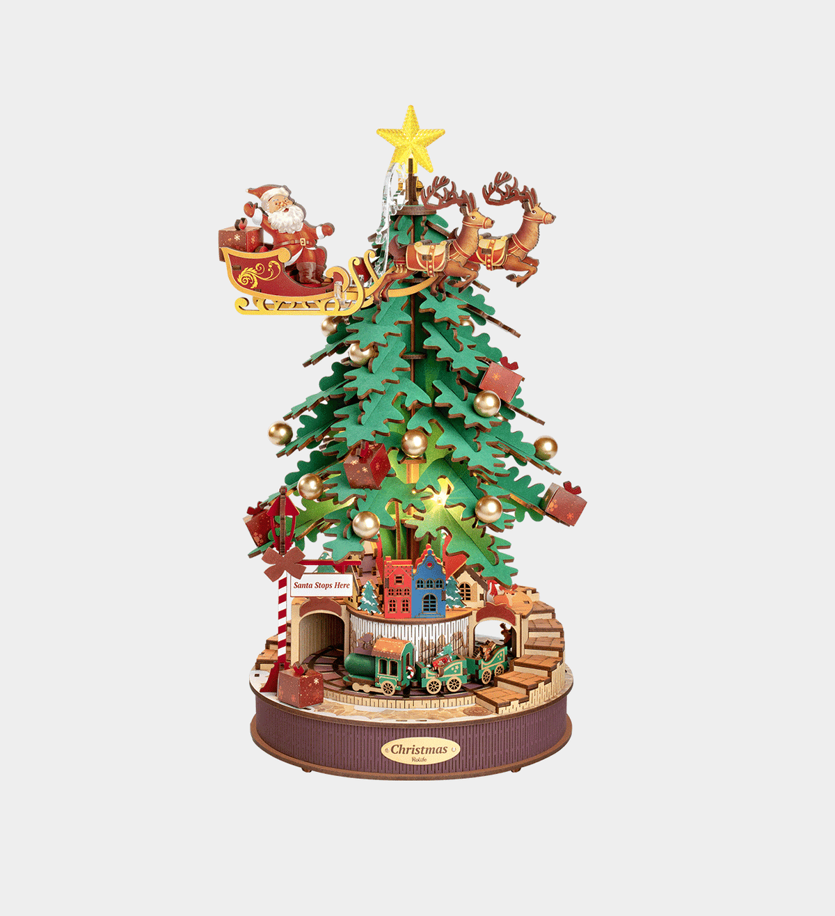 Rolife Christmas Melody Tree 3D Wooden Puzzle