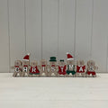 Wooden Gingerbread Family 'Christmas' Sign