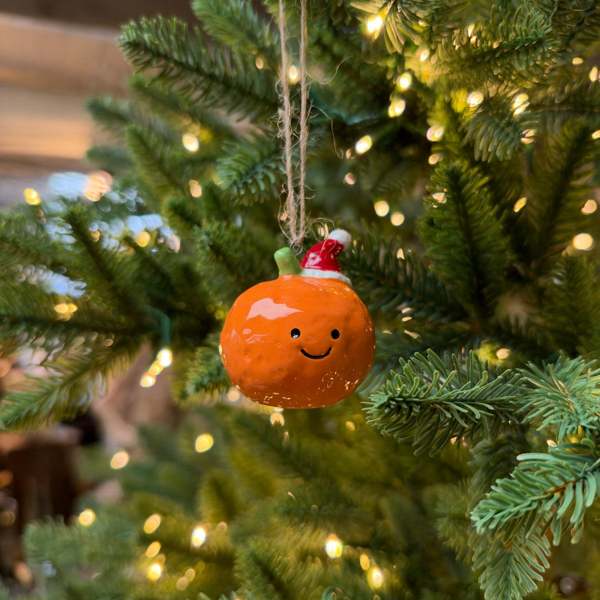 Ceramic Satsuma Christmas Bauble - 5.2cm