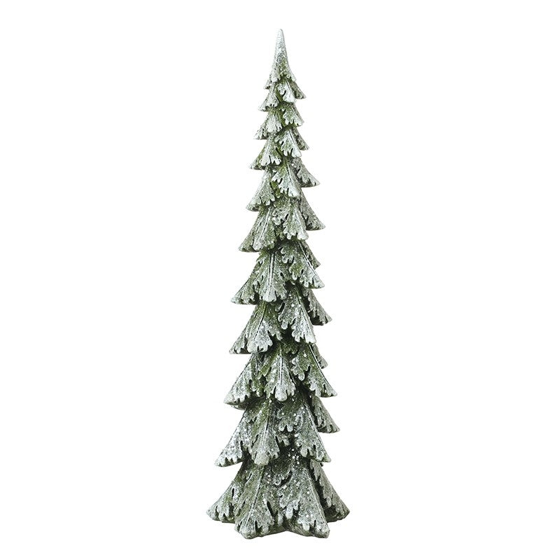 Tall Snowy Green Tree - 47cm