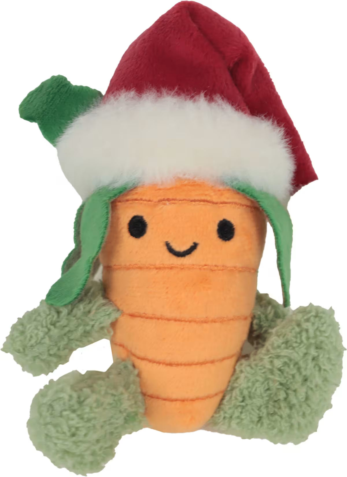 Hanging Carrot in Santa Hat - 10cm