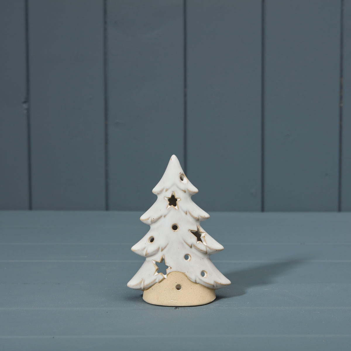 Ceramic Tree Tealight Holder - 12.5 cm