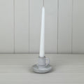 White Ceramic Candle Holder - 5.8cm