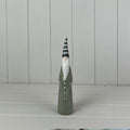 Light Green and White Ceramic Gonk Decoration - 22.2cm