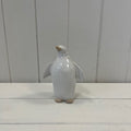 Medium Stone Glazed Ceramic Penguin Ornament