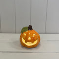 Orange Ceramic Pumpkin with LED