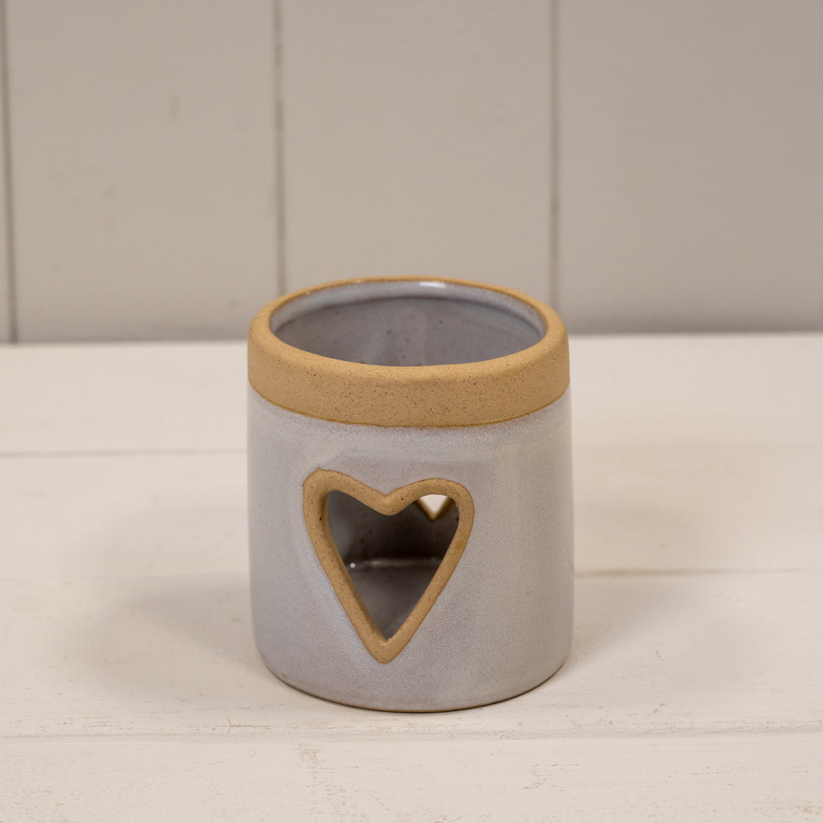 Ceramic Heart Tea Light - 8cm