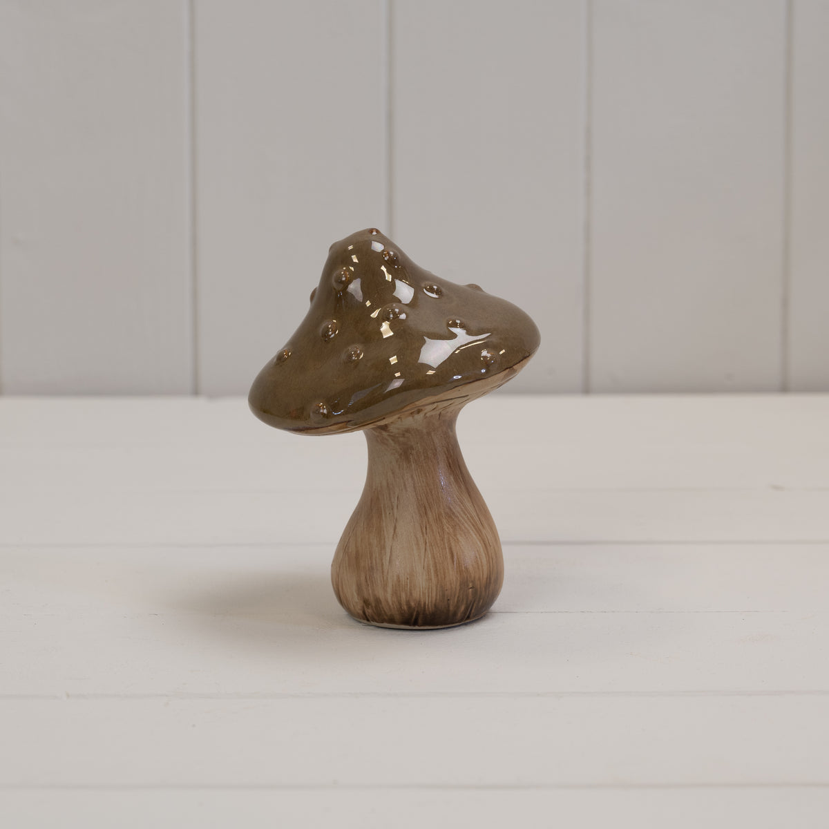 Brown Ceramic Mushroom - 13.5cm