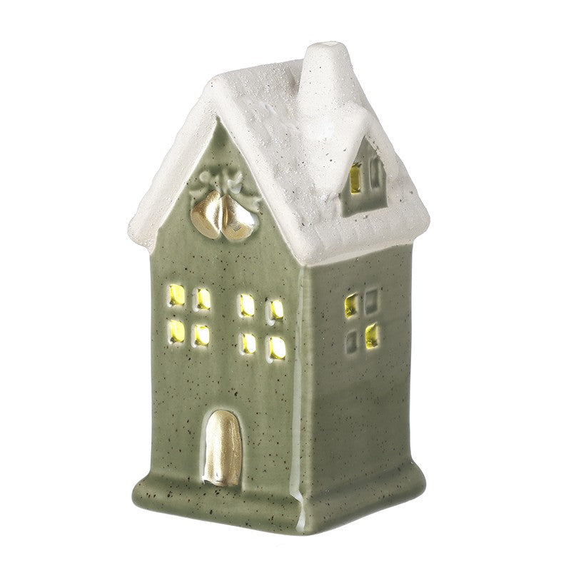 Green Christmas House - 12.8cm