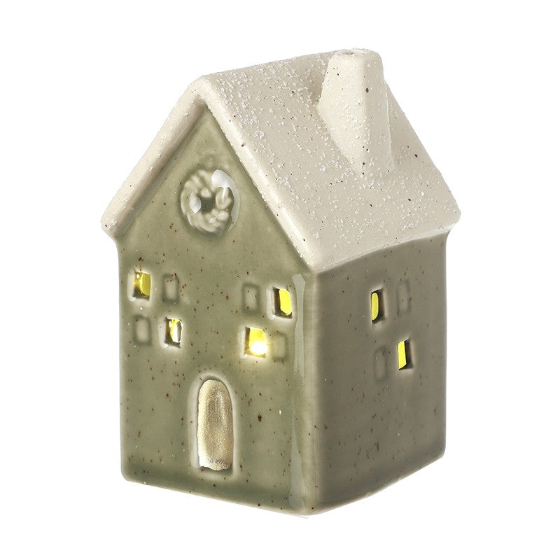 Green Christmas House - 9.2cm