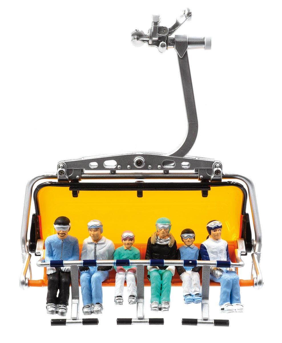 JägernDorfer Figurines for Sitting in Chair Lift - Blue or Orange Mix