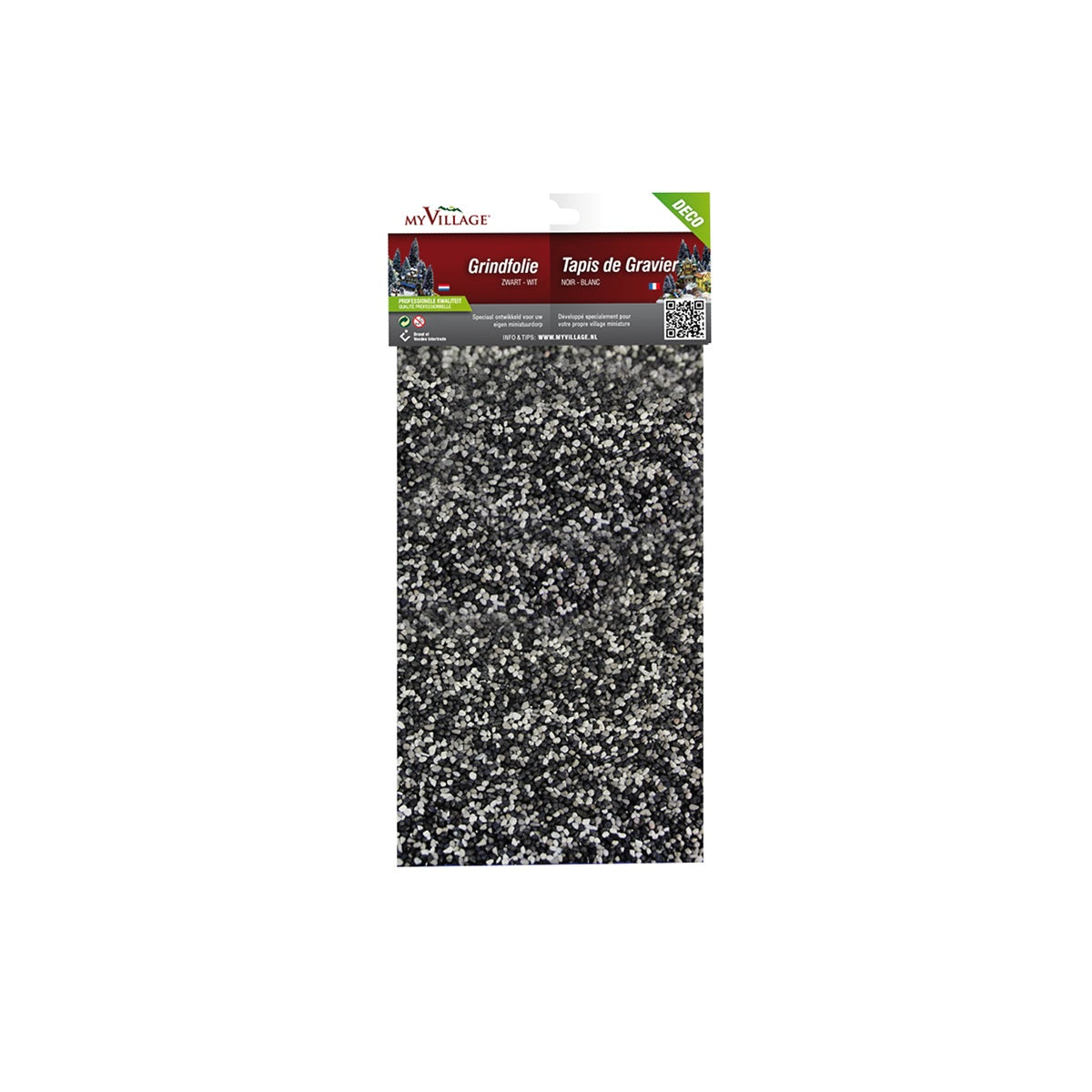 MyVillage Black and White Gravel Film - 30cm