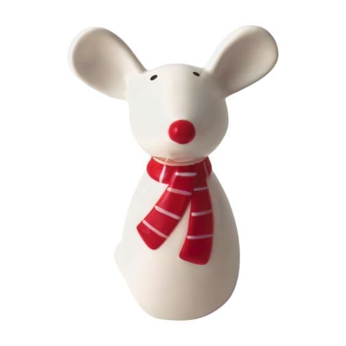 Ceramic Mouse with Scarf Ornament