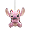 Disney Lilo & Stitch Angle with Christmas Lights 3D Character Bauble