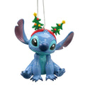 Disney Stitch Sitting with Christmas Head Bopper 3D Character Bauble