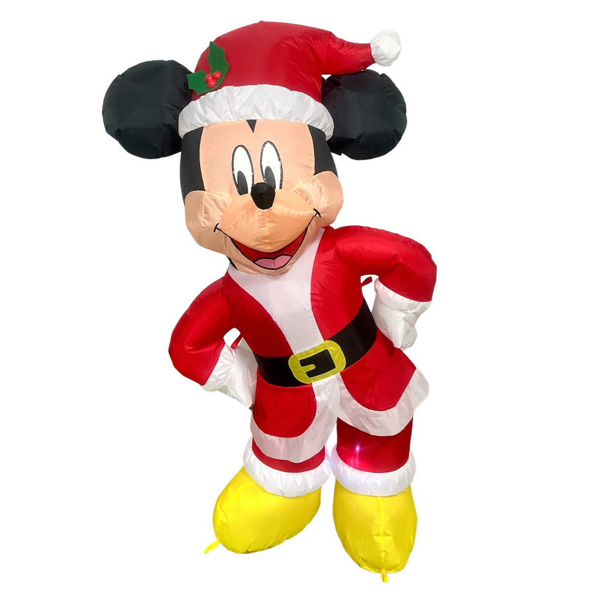 Disney Mickey Mouse in Santa Suit Inflatable Christmas Decoration with Lights - 1.25m