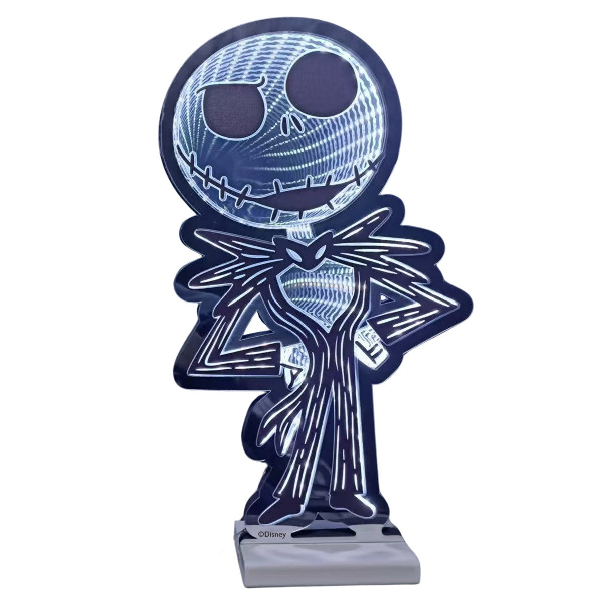 Disney Jack Skellington The Nightmare Before Christmas Halloween Infinity Mirror Light 40cm