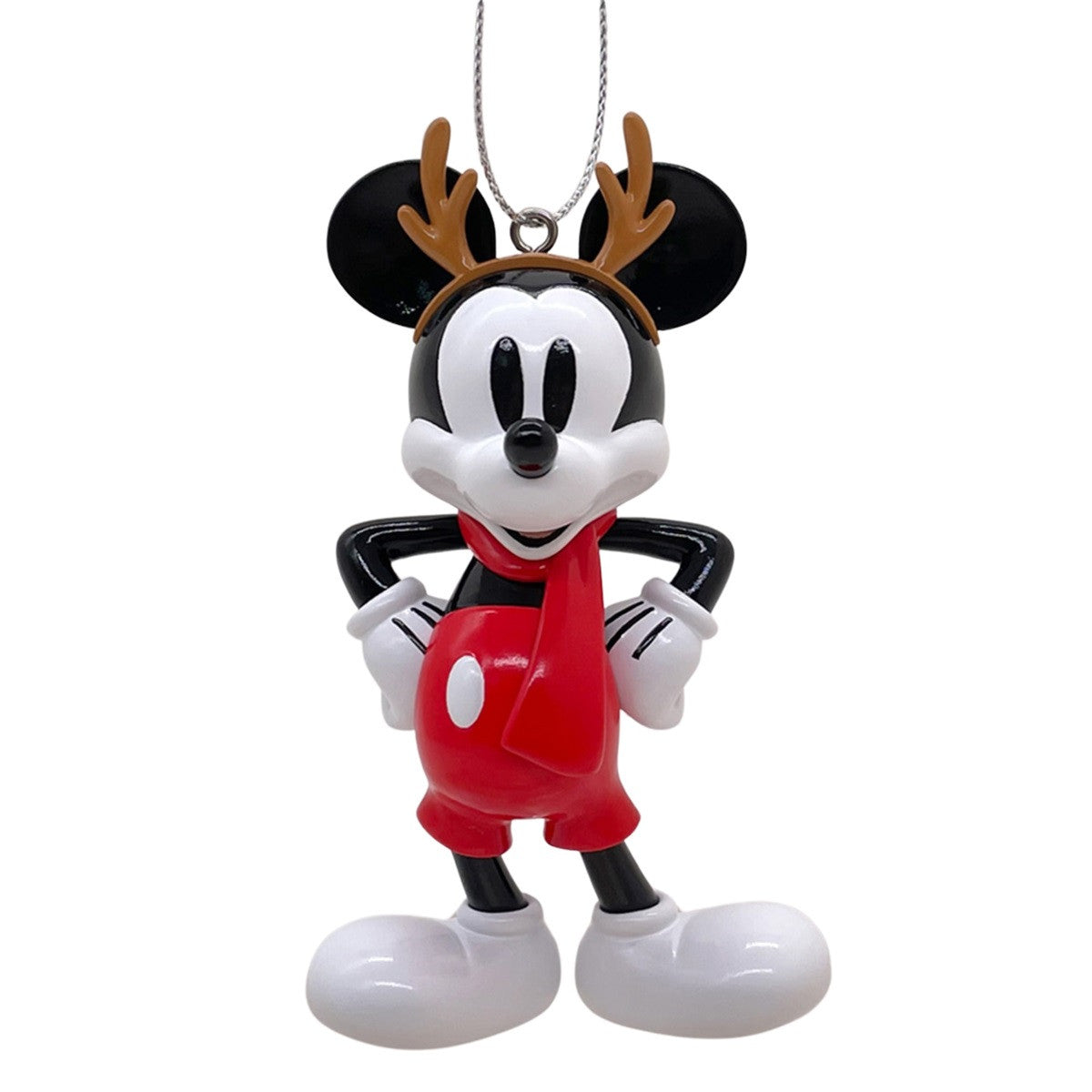 Disney Mickey Mouse with Antlers Christmas Bauble