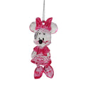 Disney 100 3D Minnie Mouse Pink & Transparent Christmas Bauble