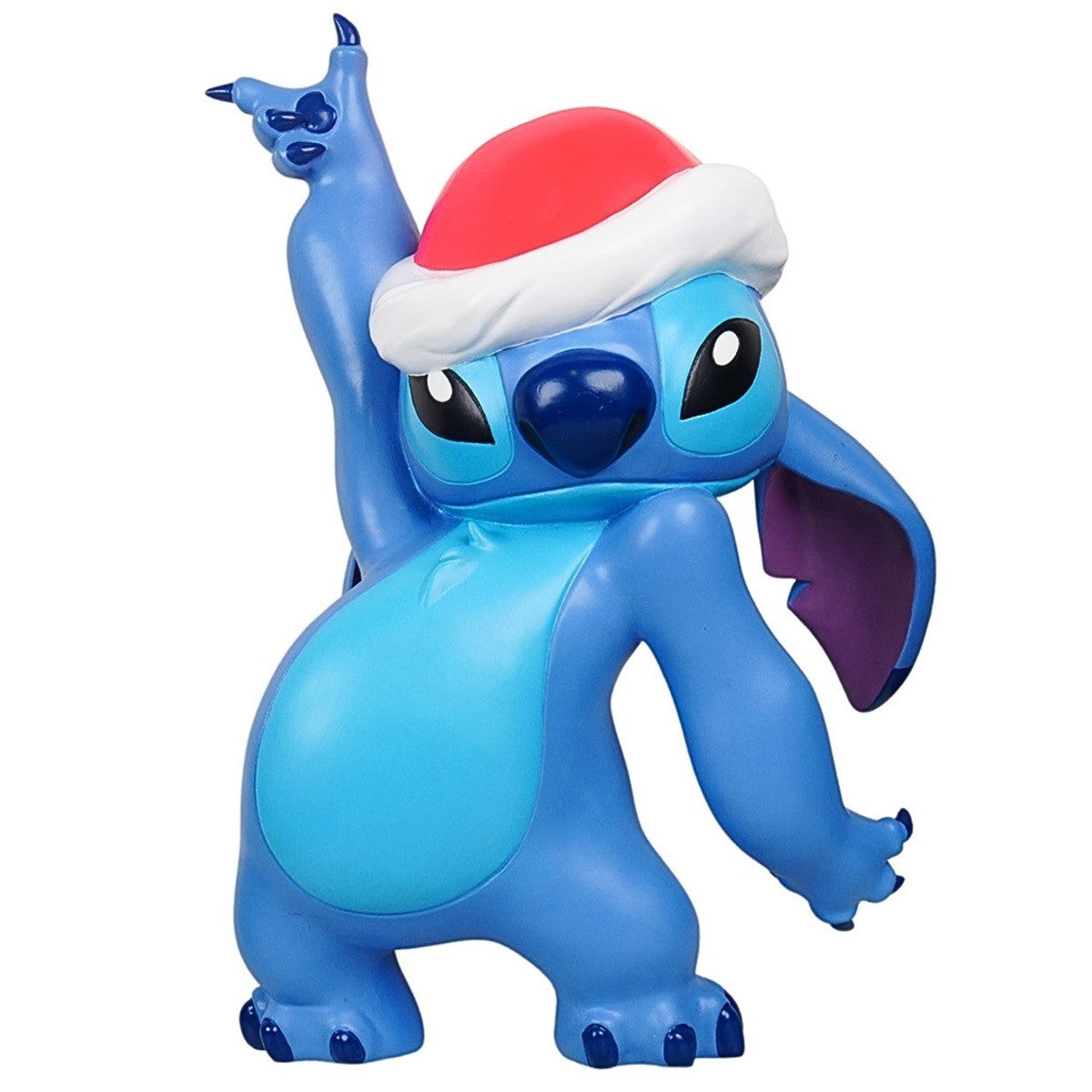 Disney Large Christmas Stitch with Santa Hat Garden Statue