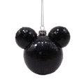 Disney Mickey Mouse Shaped Disco Ball Black Head Christmas Bauble