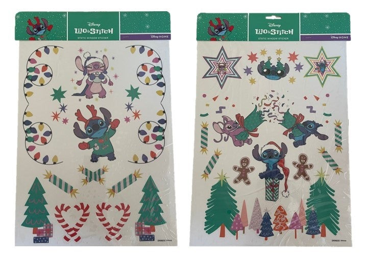 Disney Stitch Static Christmas Window Stickers
