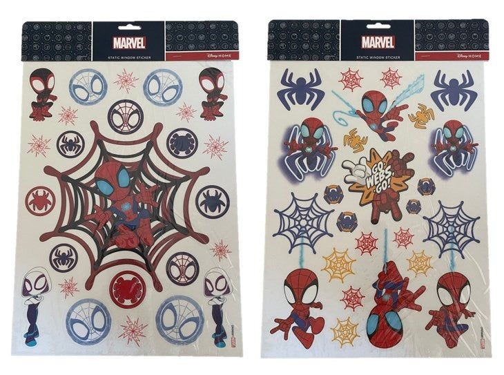 Disney Marvel Spiderman Static Christmas Window Stickers