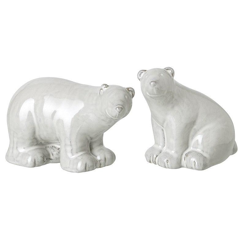 White Porcelain Polar Bear - 11.3cm