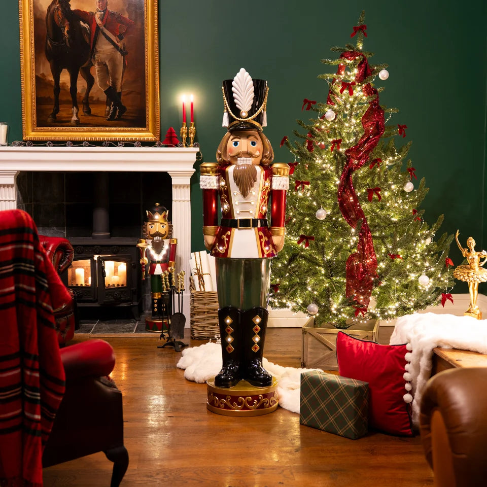 Klaus the Giant 5.5ft Nutcracker with LED Lights - 168cm