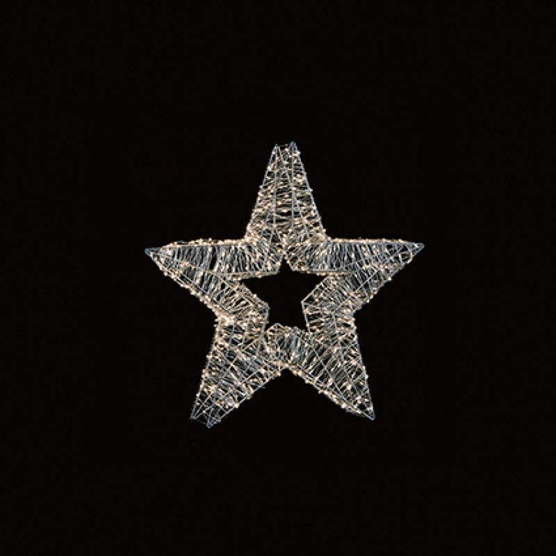 Premier Twinkling Lit White Star - 45cm