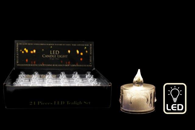 LED Acrylic Light Up Drip Effect Candle 5cm