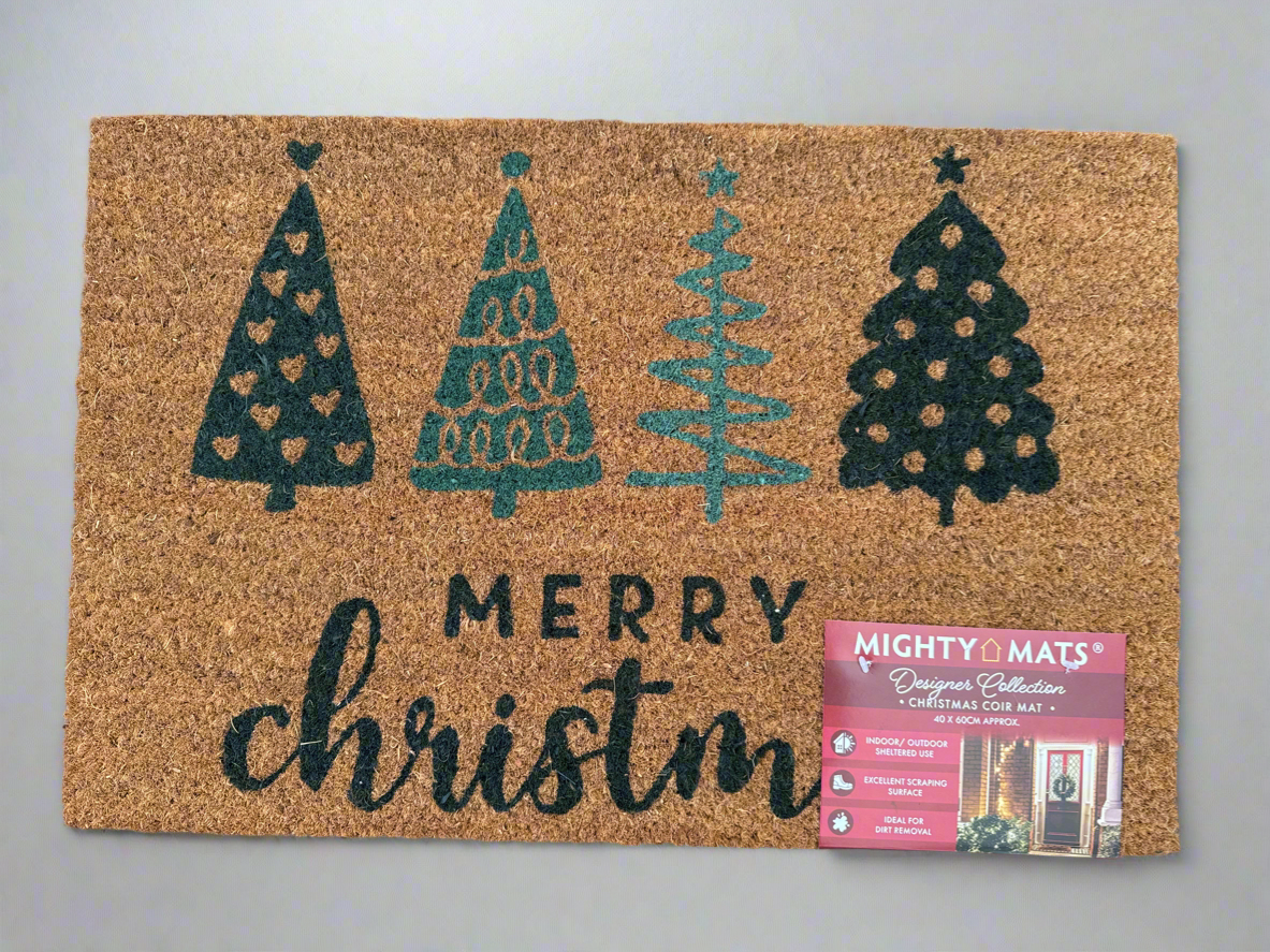 Special Offer Christmas Tree Merry Christmas Coir Doormat