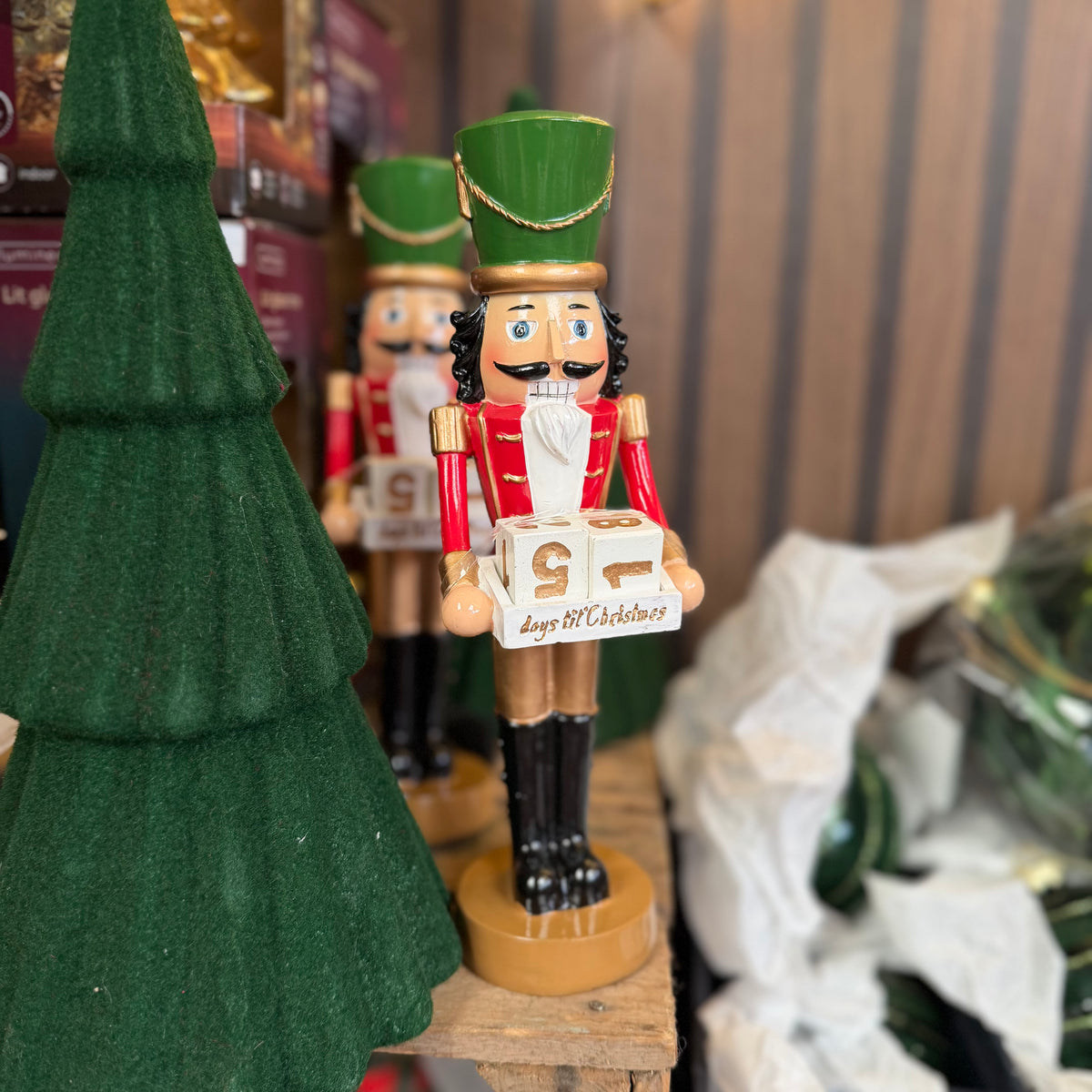 Traditional Countdown Block Soldier Nutcracker - 26cm
