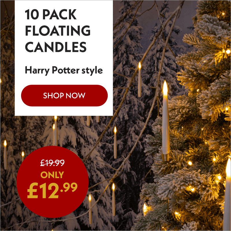 10 Pack of Harry Potter Style Floating Candle Promotional Image