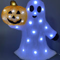 Light Up Gertie Ghost with Pumpkin