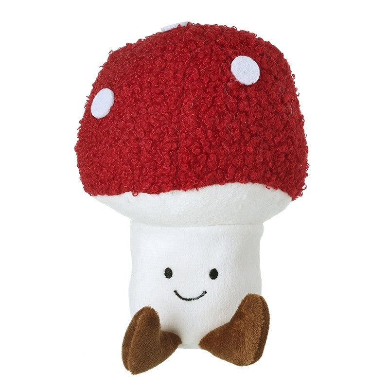 Smiling Toadstool Soft Toy - 10cm