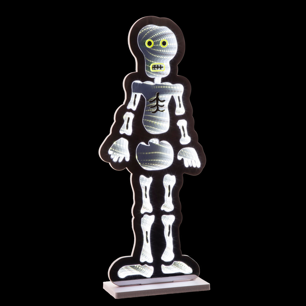 Lit Skeleton Infinity Mirror with 5m Lead 60cm