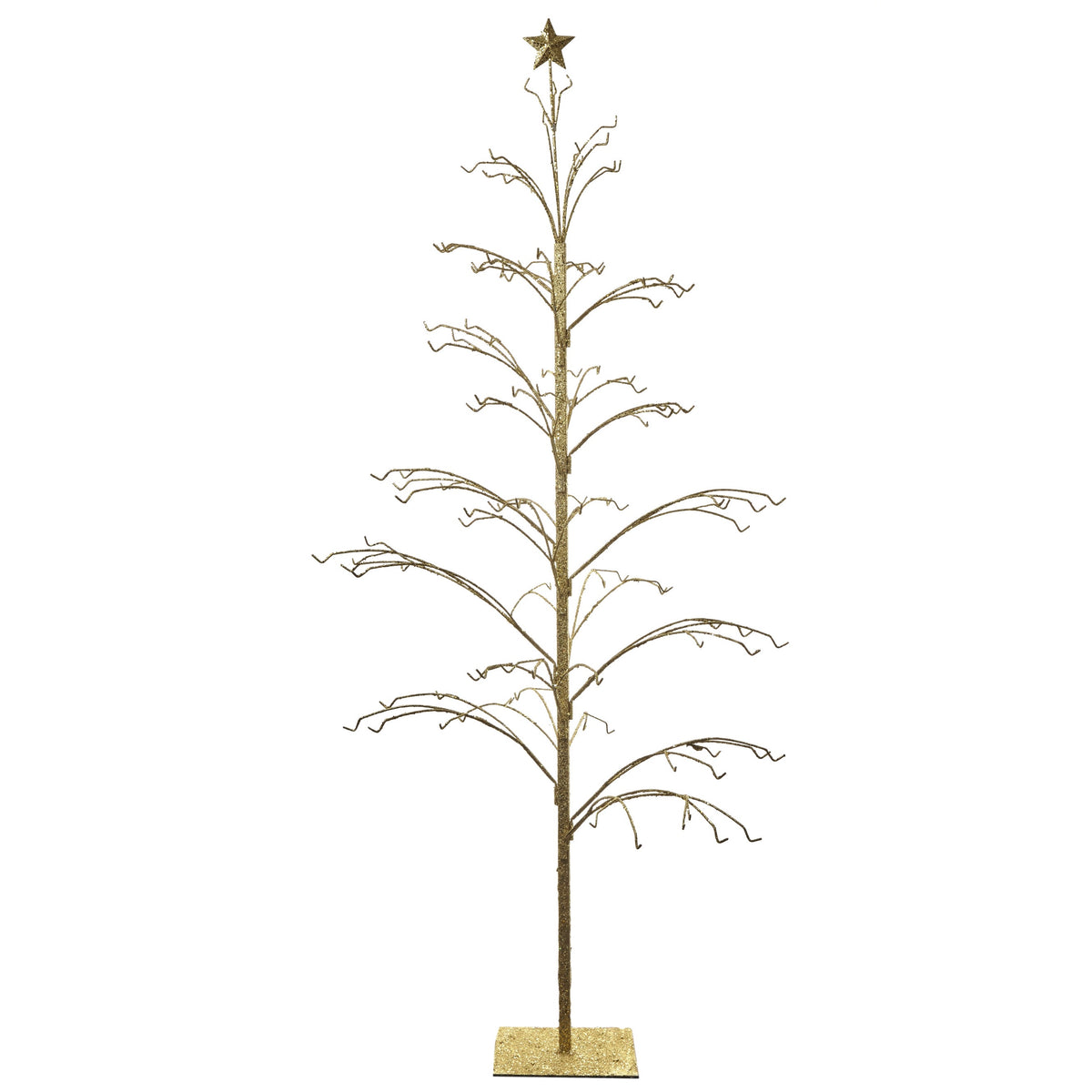 Large Gold Glitter Metal Tree