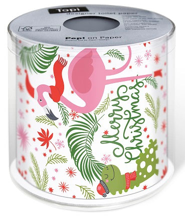 Christmas Printed Toilet Roll – Dino Flamingo Fun