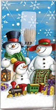 Christmas Printed Tissues – Snowman Family