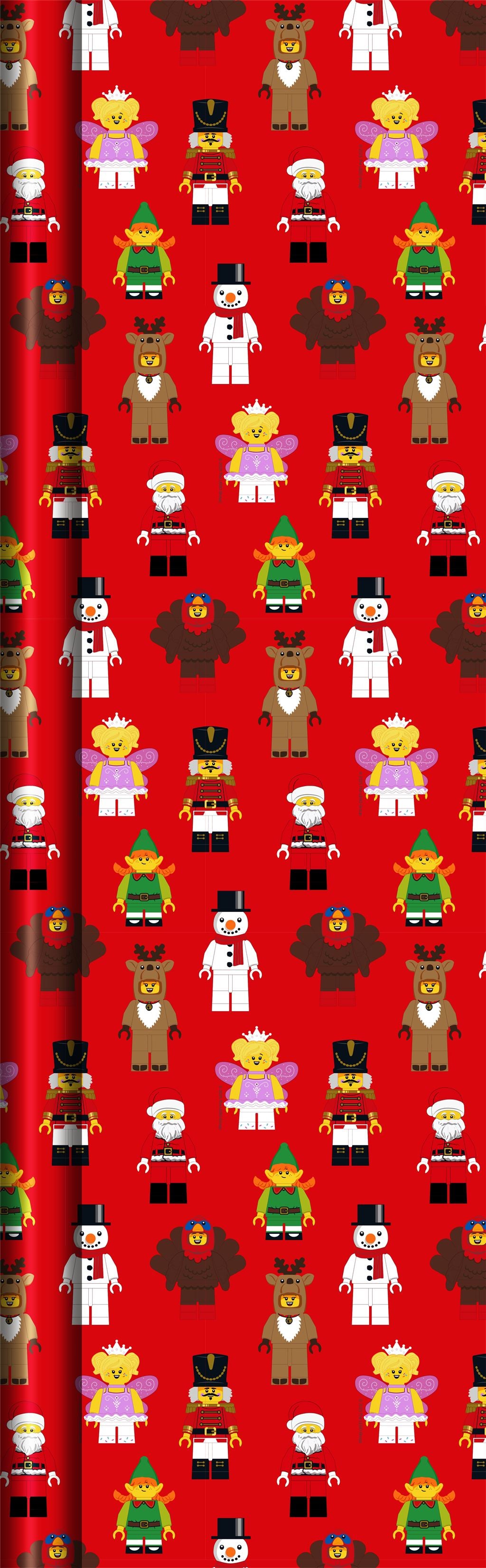 Hallmark LEGO Minifigures Christmas Wrapping Paper – 4m