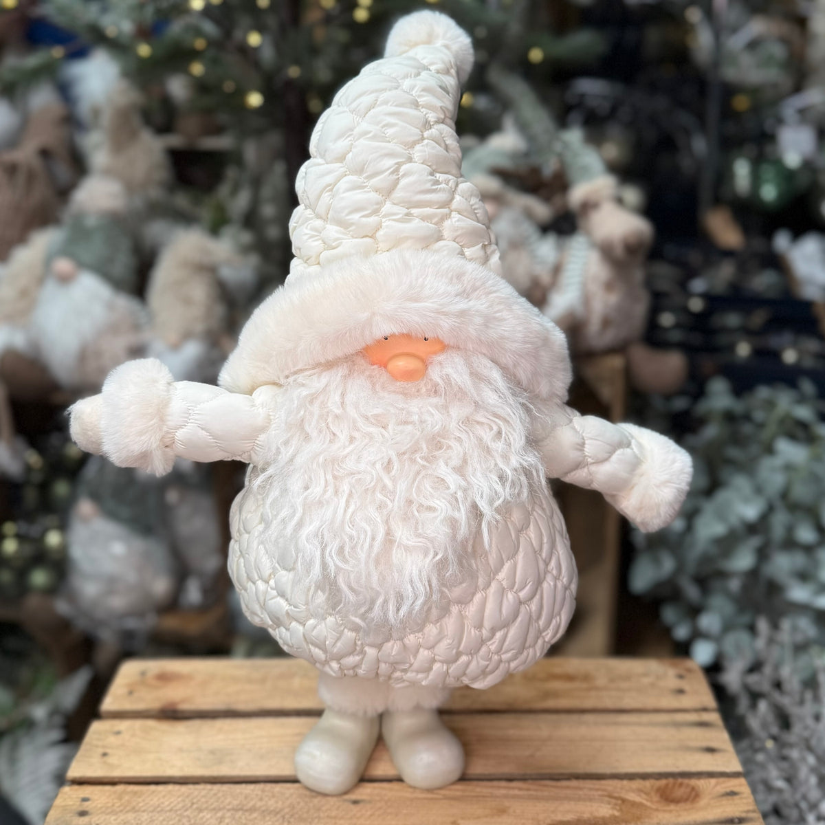 Nicholas Quilted Santa Ornament - 63cm