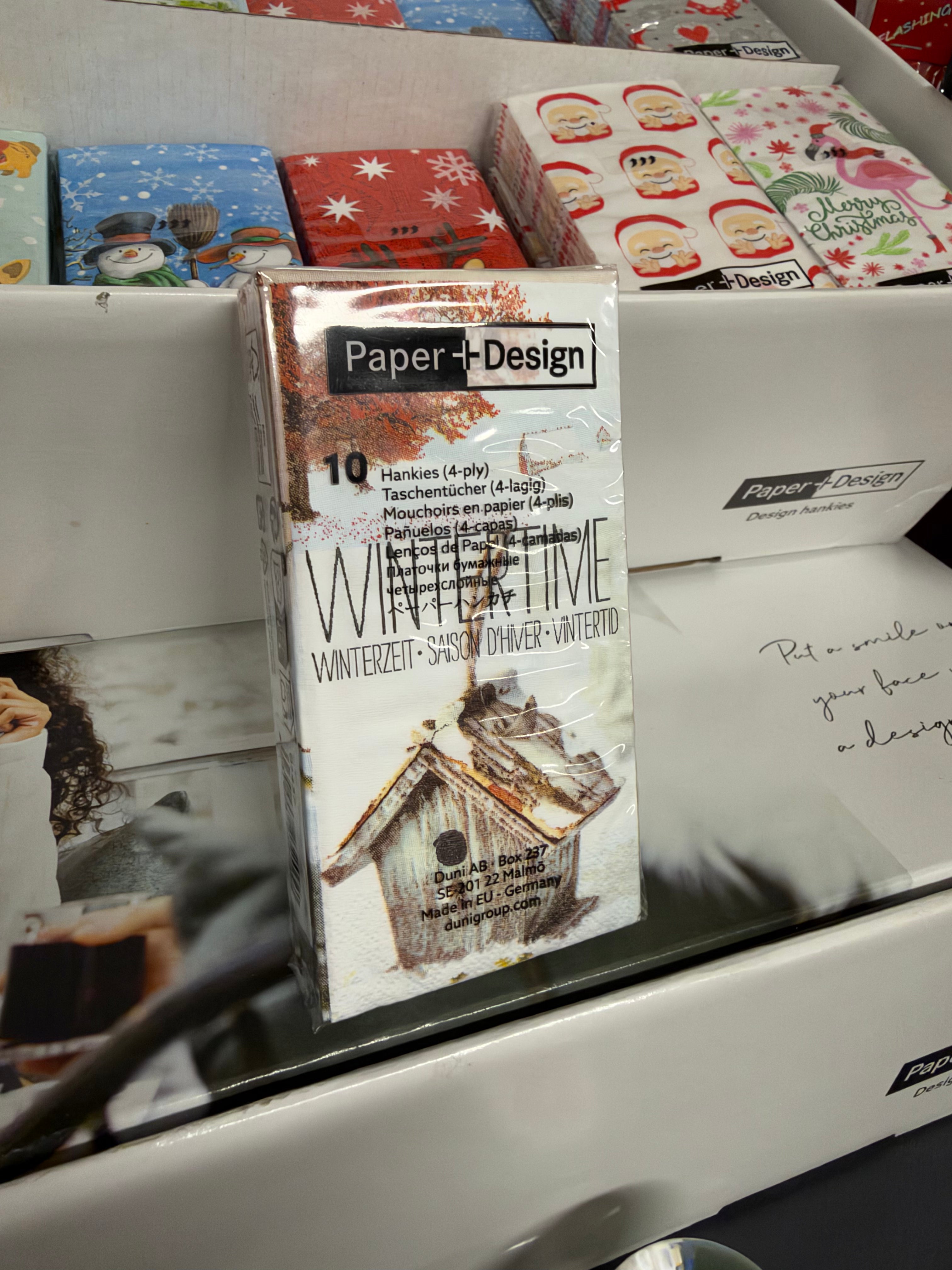 Christmas Printed Tissues – Wintertime Birds
