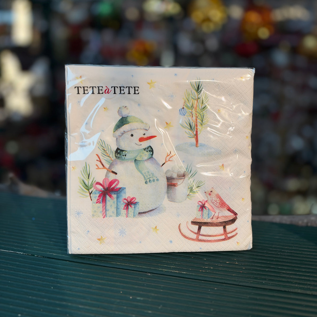 Lovely Snowmen 33cm Christmas Napkins